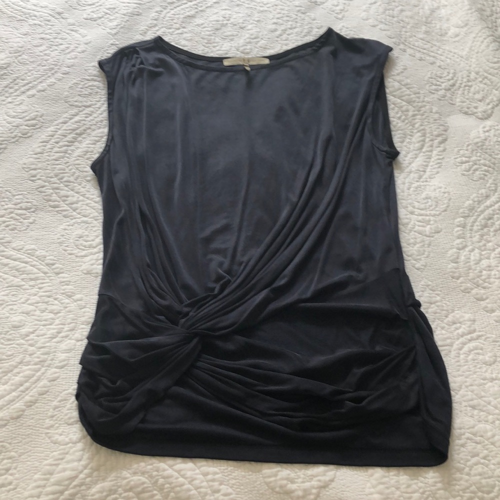 Halston Heritage Dark Blue Blouse